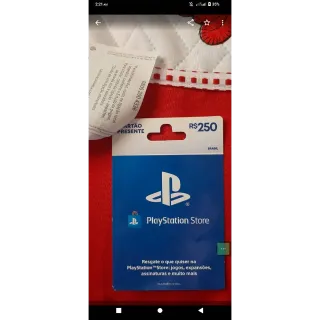 R$250.00 BRL PlayStation Store