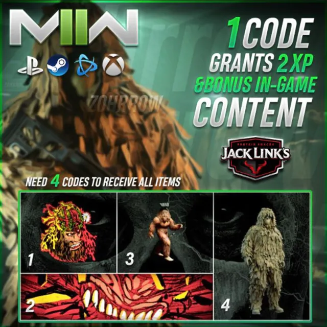 Code | Jack links mw2 code - Call of Duty: Modern Warfare II Game Item ...