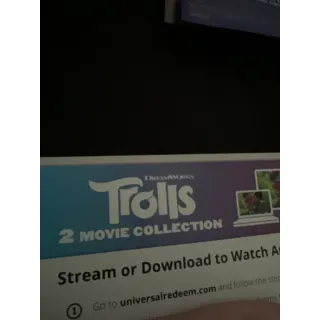 Trolls 2 movies collection (Vudu/Movies Anywhere) code
