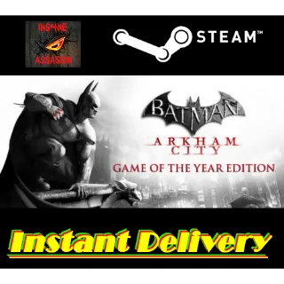 Batman: Arkham City - Game of the Year Edition - Steam Key - Region Free - Instant Delivery