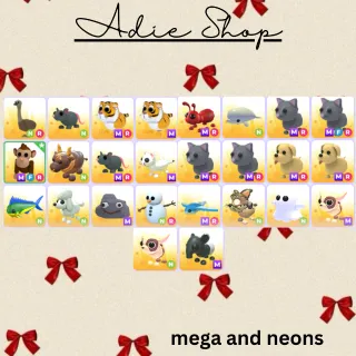 ADOPT ME BUNDLE MEGA/NEON PETS