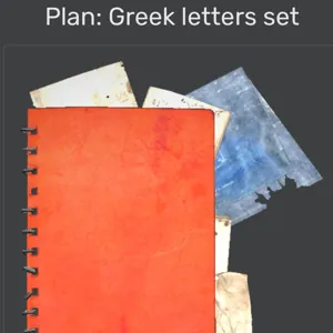 Greek Letters Set