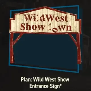 Wild West Entrance Sign