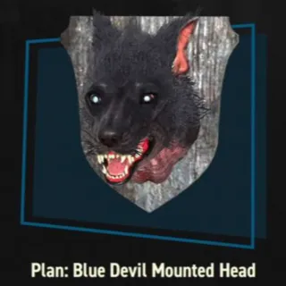 Blue Devil Mounted Head