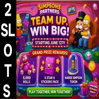 2 SLOTS SIMPSONS PARTNER EVENT