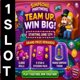 1 X SLOT SIMPSONS PARTNER EVENT 