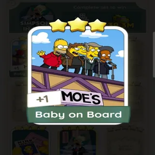 BABY ON BOARD 3⭐ MONOPOLY GO