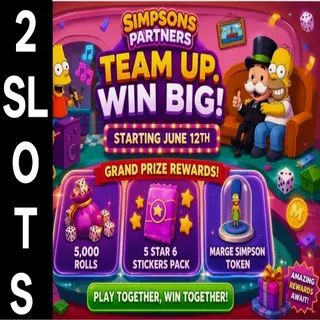 2 SLOTS SIMPSONS PARTNER EVENT 