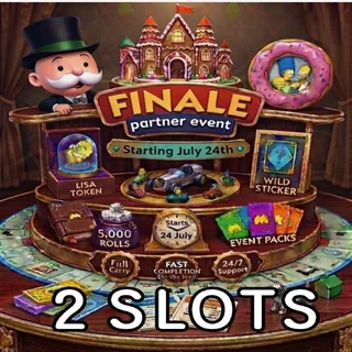 2 SLOTS FINALE PARTNERS EVENT MONOPOLY GO 