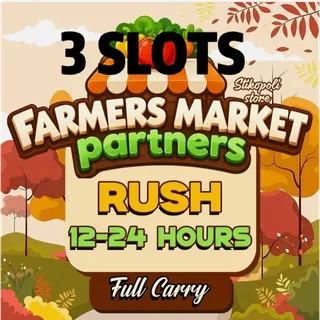 3 SLOT FARMERS MARKET PARTNERS EVENT MONOPOLY GO 