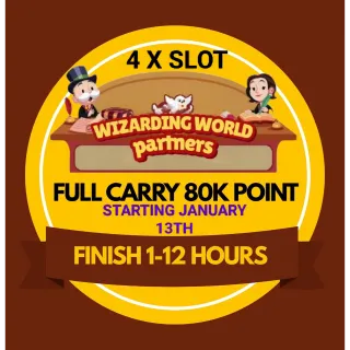 Monopoly Partner Event 80K Point full carry