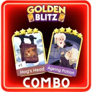 5 ⭐. Ageing Potion 5 ⭐  4 ⭐ Hog's Head 4 ⭐ Golden blitz card MONOPOLY Go ! 