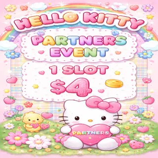 1 SLOT HELLO KITTY PARTNES EVENT MONOPOLY GO