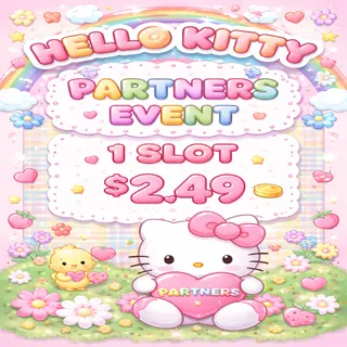 1 X SLOT HELLO KITTY PARTNERS EVENT MONOPOLY GO 