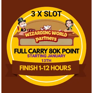 Monopoly Partner Event 80K Point full carry