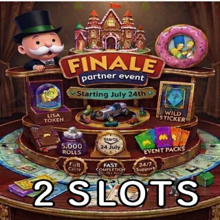 2 SLOTS FINALE PARTNERS EVENT MONOPOLY GO