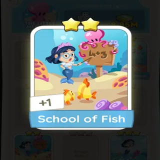 2⭐ SCHOOL OF FISH MONOPOLY GO 
