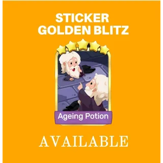 5 ⭐. Ageing Potion 5 ⭐ Golden blitz card MONOPOLY Go ! 
