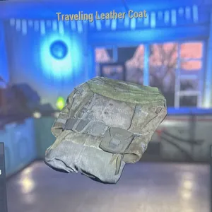 traveling leather coat