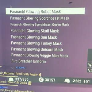 all glowing masks