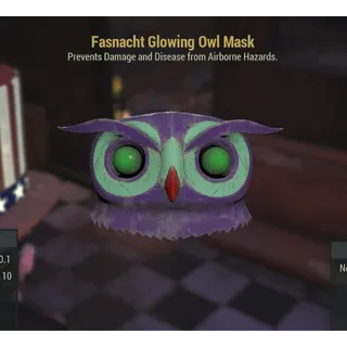Fasnacht Glowing Owl Mask
