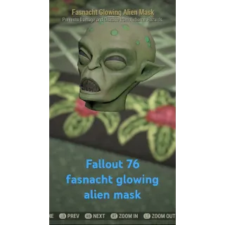 Fasnacht Glowing Alien Mask
