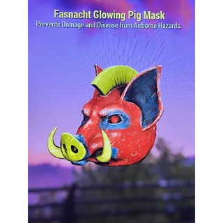 Glowing Pig Mask