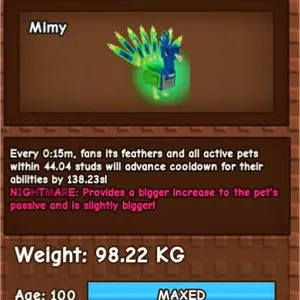 NIGHTMARE PEACOCK 98kg