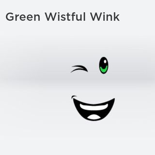 Limited Red Goof Wistful Wink In Game Items Gameflip - happy wink roblox face