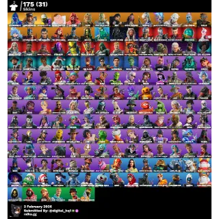 Fortnite acc [ PC PSN XBOX ] 175 skins | Renegade Raider | skull trooper| Lina Scorch | Zeus | Spectra Knight | Era | 150 VB