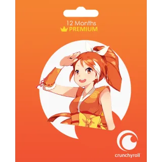 Crunchyroll key Premium 12 Months Subscription (Global)