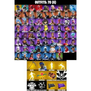 Fortnite Account | 70 Skins |All Platforms | 950 V-Bucks | Full Access | 