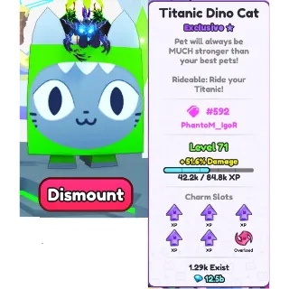 TITANIC DINO CAT