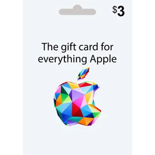 $3 Apple Gift Card (US Region)