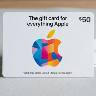 $50 Apple Gift Card (US Region) (2pcs Bundle)