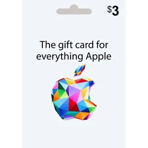 $3 Apple Gift Card (US Region)