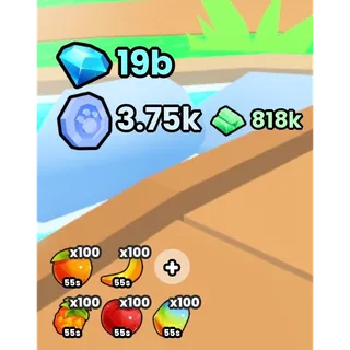 19 billions Diamonds / Gems in Pet Simulator 99