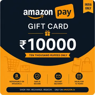 10000 INR AMAZON GIFT CARD | India Region⚡Fast Delivery.