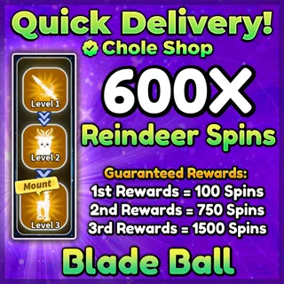  Blade Ball Reindeer Spins