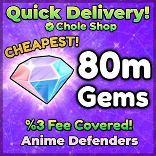 Anime Defenders Gems