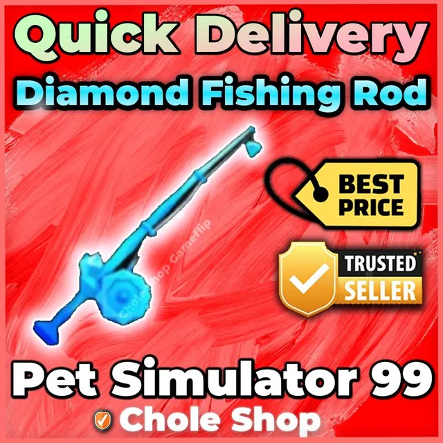Diamond Fishing Rod - Roblox Game Items - Gameflip