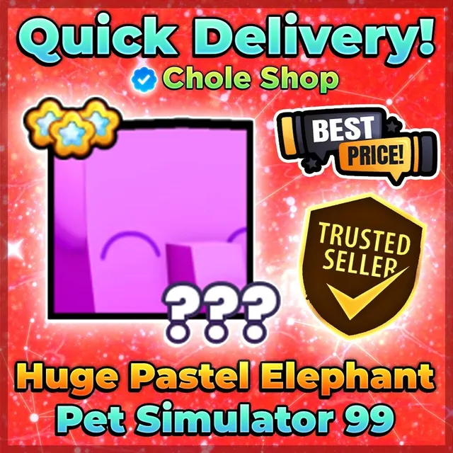 Huge Pastel Elephant - Roblox Game Items - Gameflip