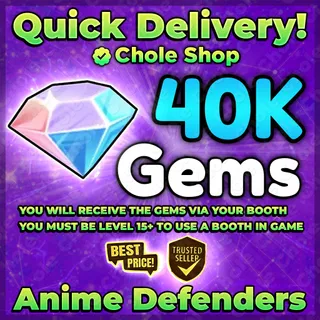 Anime Defenders Gems
