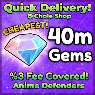 Anime Defenders Gems