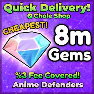 Anime Defenders Gems