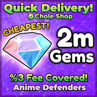 Anime Defenders Gems