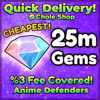 Anime Defenders Gems