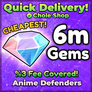 Anime Defenders Gems