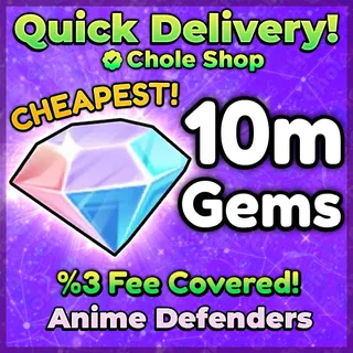 Anime Defenders Gems