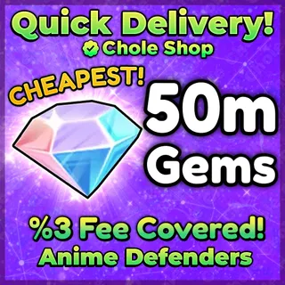 Anime Defenders Gems